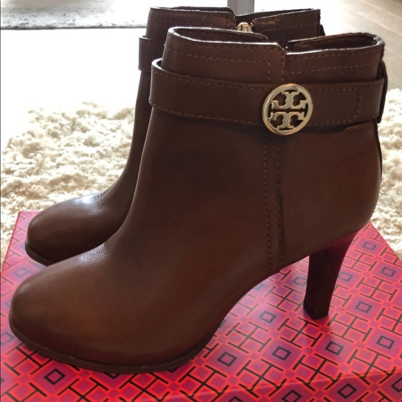 tory burch brown booties
